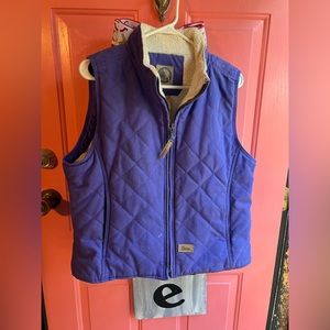 Purple Berne sleeveless winter jacket